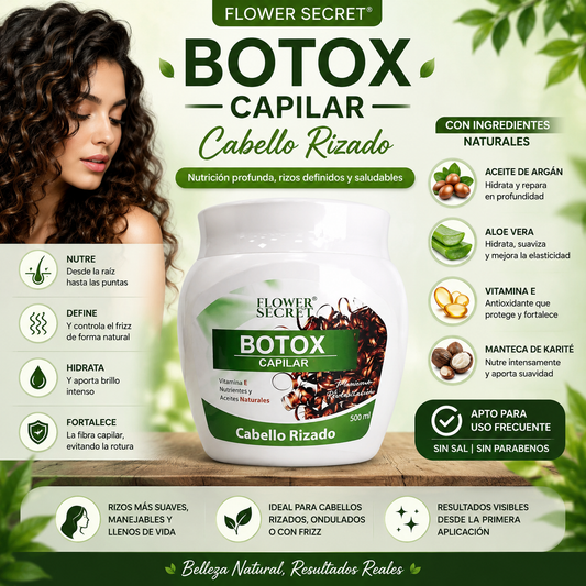 Botox Capilar con Keratina para Cabello Rizado