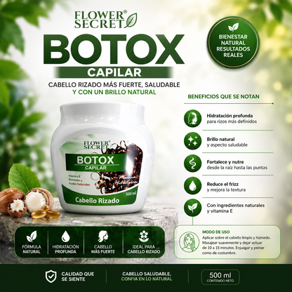 Botox Capilar con Keratina para Cabello Rizado