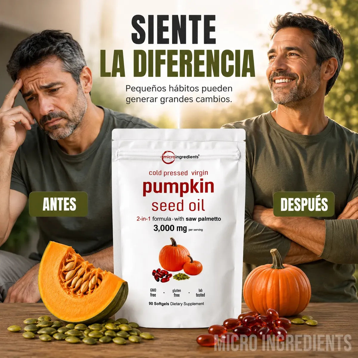Aceite de Semillas de Calabaza | 90 Cápsulas