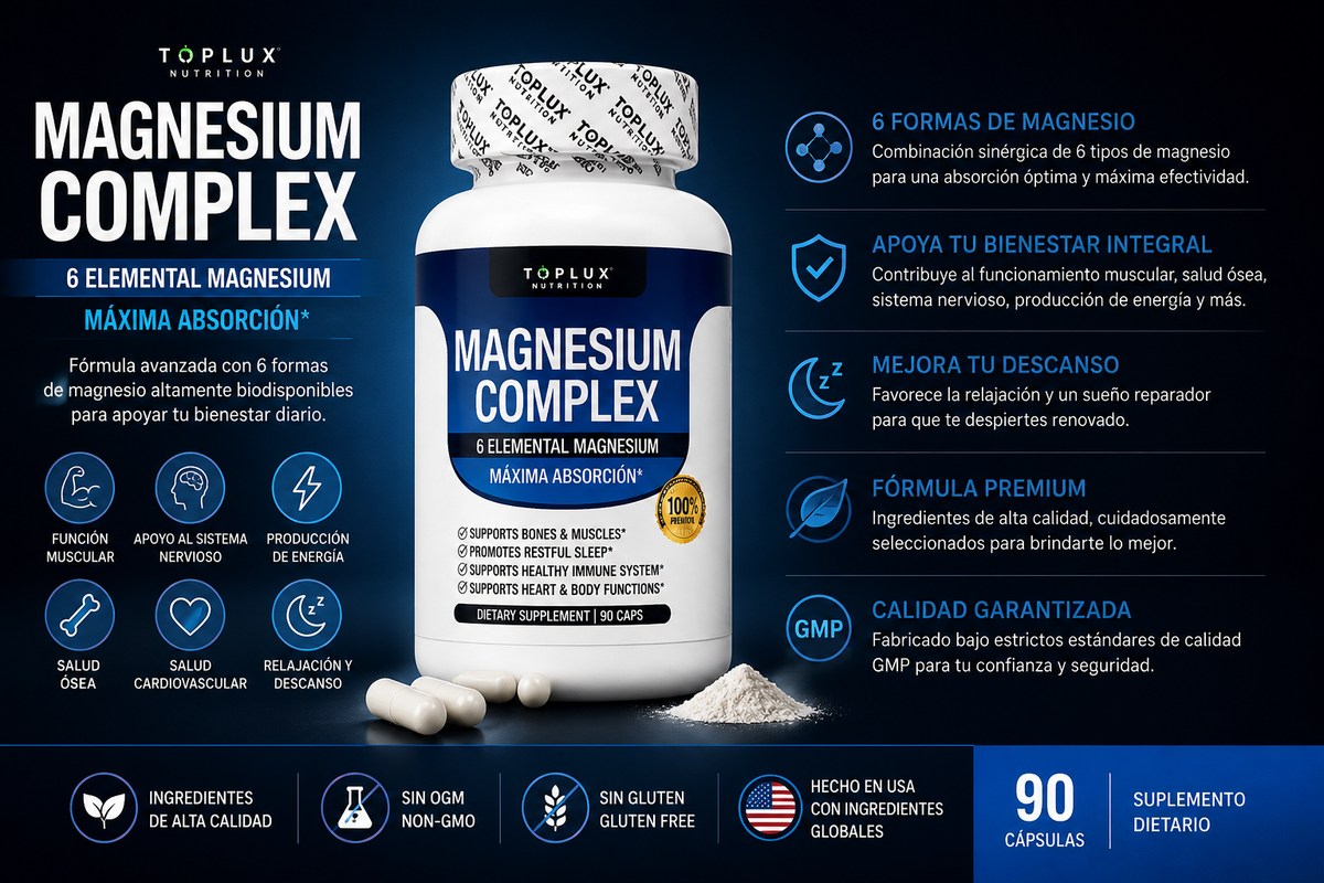 Magnesium Complex  8 Formas de Magnesio de Alta Absorción